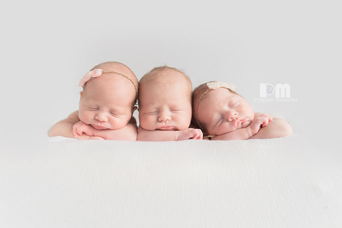 Triplets photo by Pregnant Memories, Gold Coast multiple birth association Photographer
